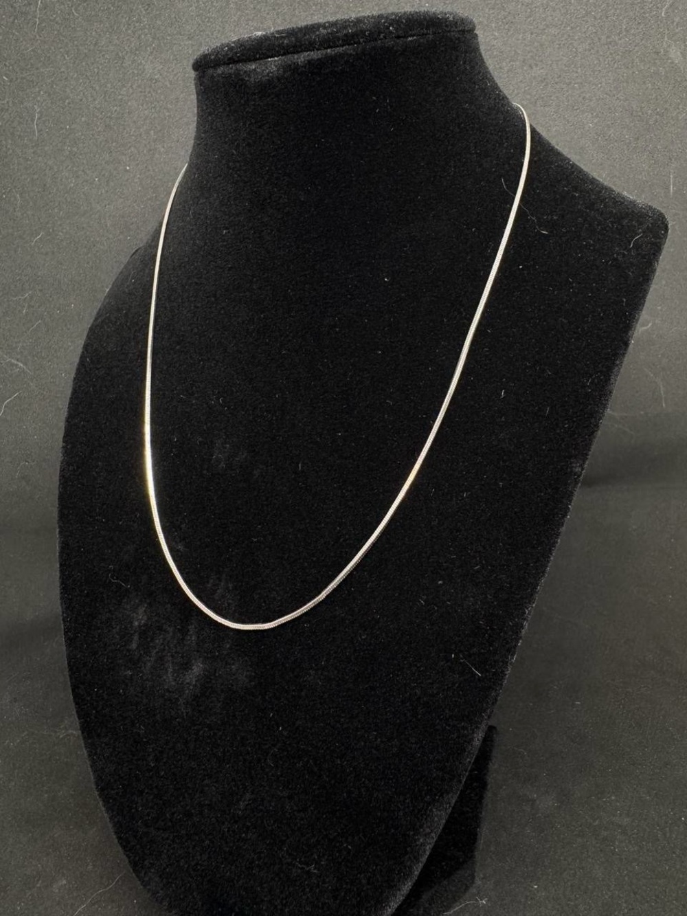 9” Silver-Tone Snake Chain Necklace